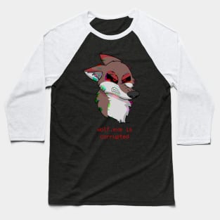 Wolf.exe Corrupted Baseball T-Shirt